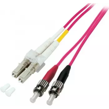 EFB Elektronik Duplex Pārejas Kabelis LC-ST 50/125µm OM4 LSZH Ērika Violets 2.0mm 3m