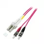 EFB Elektronik Duplex Pārejas Kabelis LC-ST 50/125µm OM4 LSZH Ērika Violets 2.0mm 3m