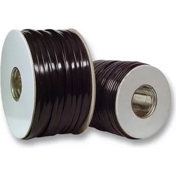 EFB Elektronik modulārais plakanais kabelis 4 vadu, melns, 500 m rullis 91104.500