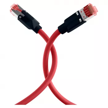 EFB ELEKTRONIK RJ45 savienojuma kabelis Cat.6A S/FTP PUR sarkans 0,25 m