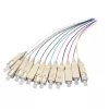 EFB Elektronik O1022.2 SC vienmoda optiskās šķiedras pigtailu komplekts 9/125 µm OS2, 12 krāsas, 2 m