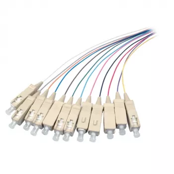 EFB Elektronik SC vienmoda optiskais ielāpu kabelis, duplekss 9/125µm, 1m, LSZH, dzeltens
