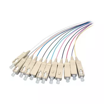 EFB Elektronik SC vienmoda optiskais ielāpu kabelis, duplekss 9/125µm, 1m, LSZH, dzeltens