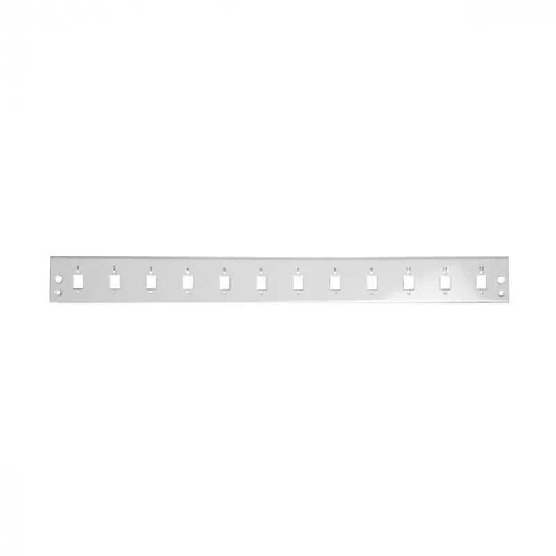 EFB-Elektronik VSB-FP-24SC-S priekšējais panelis 24x SC Simplex / E2000 Simplex / MTRJ / LC Duplex, pelēks