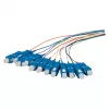 EFB optiskās šķiedras pigtail komplekts SC OS2 G657A2, 12 krāsas, 2 m