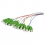EFB optiskās šķiedras pigtail komplekts SC OS2 G657A2, 12 krāsas, 2 m