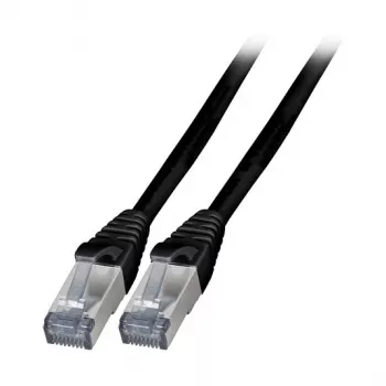 EFB K5538SW.7,5 Cat.6A S/FTP TPE ielāpu kabelis RJ45 7.5m melns