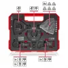 Einhell 708135 XL-PLUS-CASE BiM HSS daudzfunkcionālo instrumentu piederumu komplekts, 10 gab.
