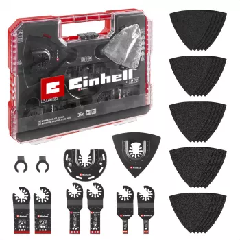 Einhell 708135 XL-PLUS-CASE BiM HSS daudzfunkcionālo instrumentu piederumu komplekts, 10 gab.