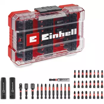 EINHELL-KWB Trieciena Uzgriežņu un Uzgriežņu Atslēgu Komplekts M-CASE, 39-Daļas