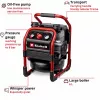 EINHELL Power X-Change bezvadu gaisa kompresors SILENZZO 18/160, 18V (sarkans/melns, bez akumulatora un lādētāja)