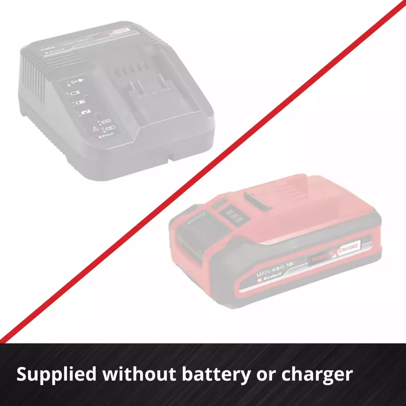 EINHELL Power X-Change Bezvadu Šuvju Tīrītājs GE-CC 18/110 Li E-Solo, 18V (Sarkans/Melns, bez Akumulatora un Lādētāja)
