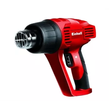 Einhell TC-HA 2000/1 karstā gaisa pistole 2000 W 550°C 500 l/min ar 4 sprauslām un skrāpi sarkanā krāsā