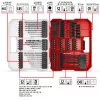 EINHELL XL-CASE Impact Bit and Drill Bit Set, 95-Piece, Drill Bit & Bit Set