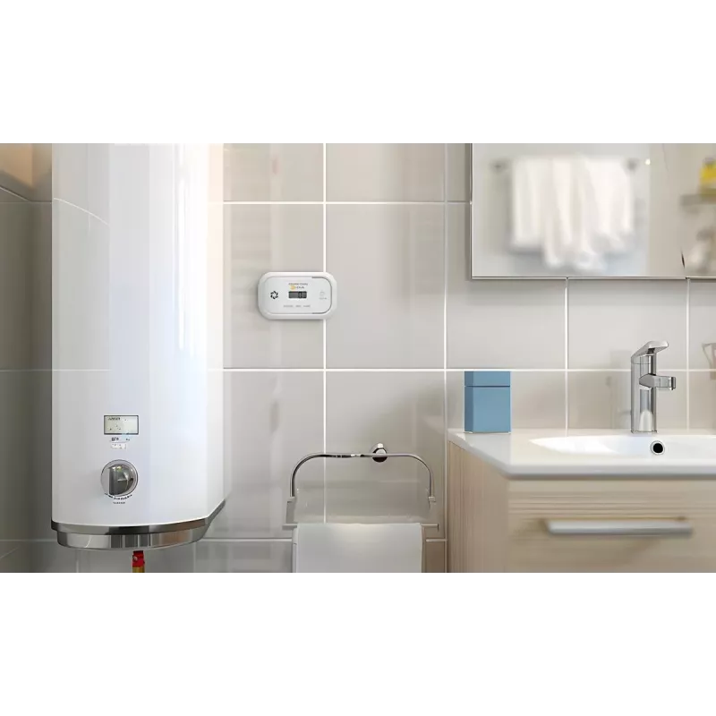 EL-HOME CD-17A2v2300/B No Tīkla Darbināms Oglekļa Monoksīda Detektors ar LCD Displeju un 9V Rezerves Bateriju