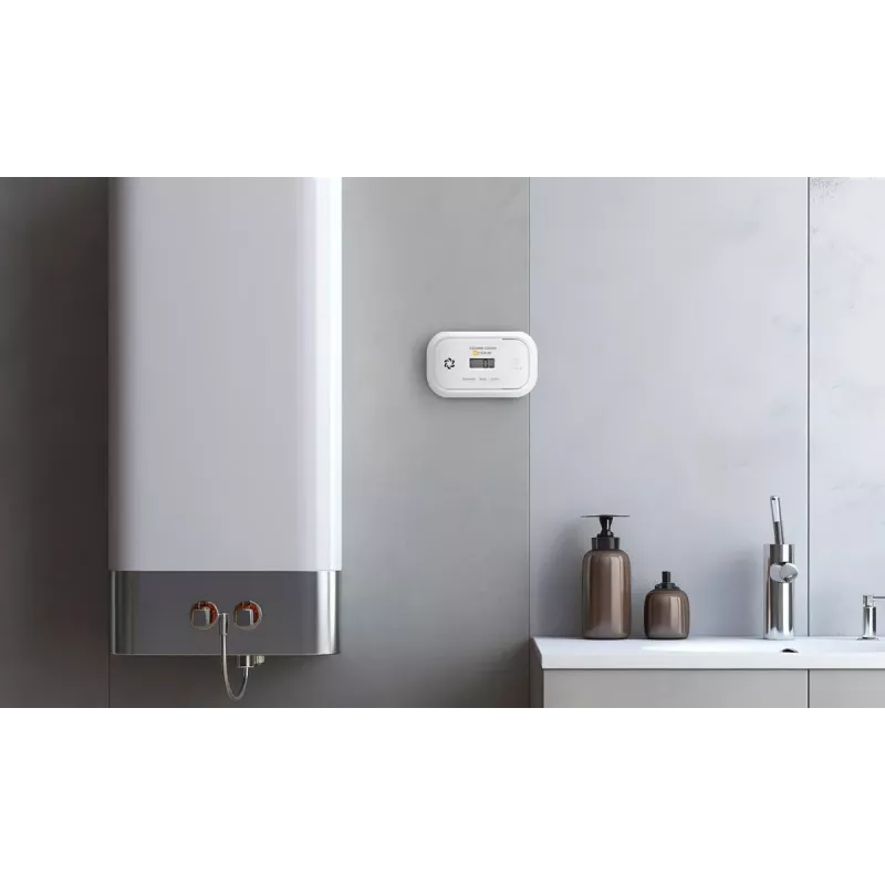 EL-HOME CD-17A2v2300/B No Tīkla Darbināms Oglekļa Monoksīda Detektors ar LCD Displeju un 9V Rezerves Bateriju