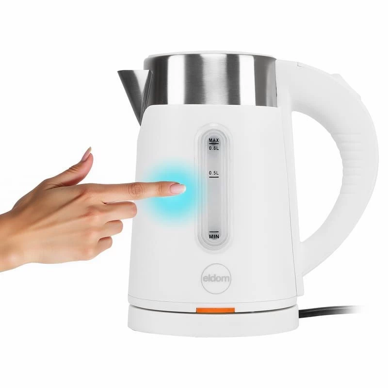 ELDOM C185B Tripo bezvadu tējkanna 0.8 L 1000 W balta