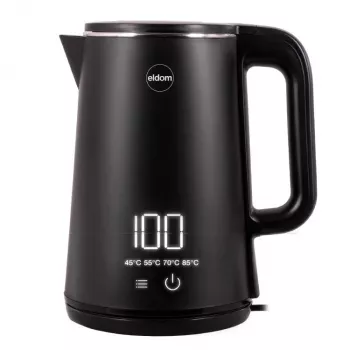 ELDOM C515C Bezvadu tējkanna 1.8 L 2000 W Melna
