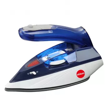 ELDOM DA50 Ceļojumu gludeklis 900W Zils ar tvaiku, salokāmu rokturi, nepiedegošu pamatni, 40 ml tvertni