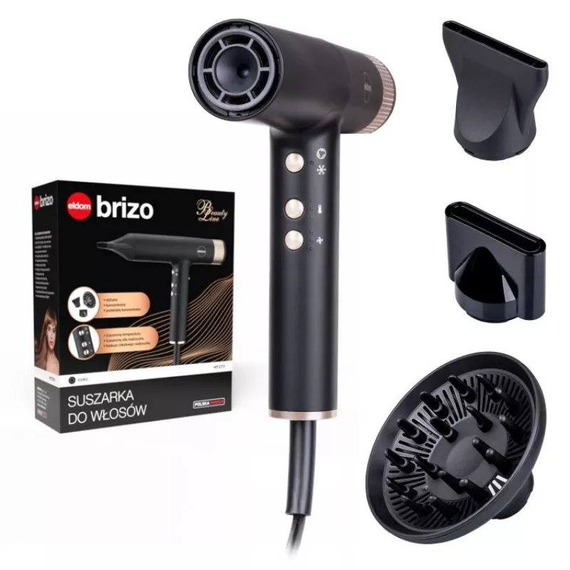 Matu fēns ELDOM HT270 BRIZO 2000 W Super-Silent, Ionic