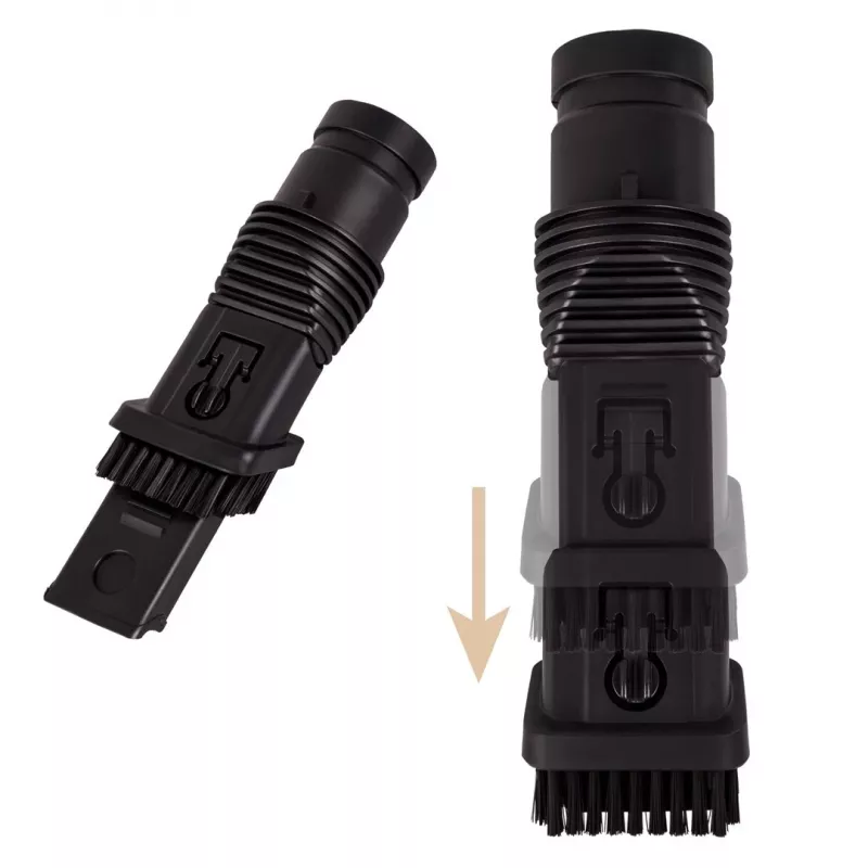 ELDOM OB210 bezvadu 2-in-1 kociņu un rokas putekļsūcējs, 22.2V Li-ion, 40 min darbība, HEPA, LED suka, Sudraba