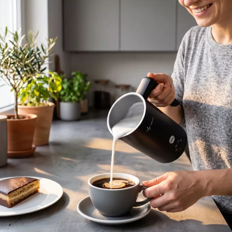 ELDOM SI560C piena putotājs melns - 500W automātiska karstā un aukstā putošana, 300ml uzsildīšana, nerūsējošais tērauds