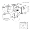 Electrolux EOE8P39WX Iebūvējamā elektriskā cepeškrāsns ar pirolītisko tīrīšanu, 71L, A+ enerģija