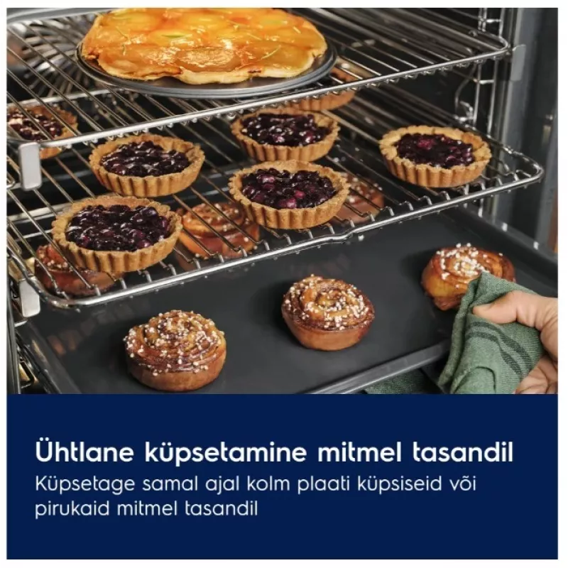 Electrolux EOF7P86H3 iebūvējamā elektriskā cepeškrāsns 71L pirolītiskā pašattīrīšanās A+ energoklase ar SenseCook un SteamBake