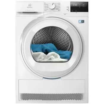 Electrolux EW7D283VE 8 kg kondensācijas veļas žāvētājs ar SensiCare sistēmu, LCD displeju, balts