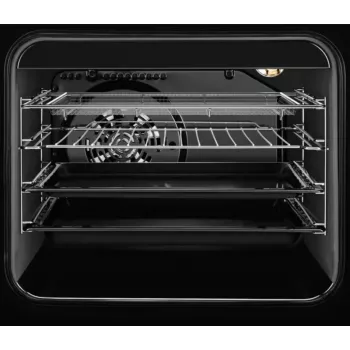 Electrolux LKR564275K brīvstāvošs elektriskais plīts ar keramikas virsmu un ventilējamu cepeškrāsni, melns