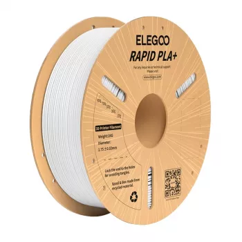 ELEGOO Rapid PLA+ Filaments (White) 1.75 mm 1 kg