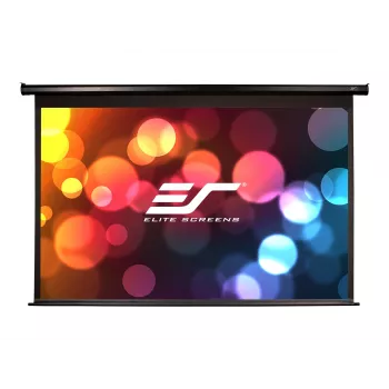 Elite Screens Spectrum Series Electric125H 125 inch elektriski motorizēts projektora ekrāns ar MaxWhite FG materiālu, 16:9 malu attiecību, baltu korpusu