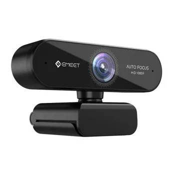 EMEET SmartCam Nova Webcam – 1080p Full HD, Dual Mic with AI Noise Cancellation, Privacy Shutter, USB