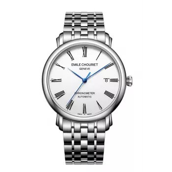 EMILE CHOURIET MAN 00116G406625 Automātiskais Pulkstenis 40mm Melns Ciparnīca Nerūsējošā Tērauda Rokasaproke