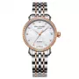 Emile Chouriet sieviešu pulkstenis 011168L306982 (30mm) – automātiskais, nerūsējošais tērauds, balts ciparnīca, pelēks aproce