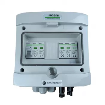EMITER DCAC Hermetic IP65 PV Combiner Box ar Noark Type 2 SPD, 1 String, 1 MPPT, 16A 1-Fāze