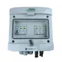 EMITER DCAC hermētiskā IP65 PV savienotājkārba ar Noark Type 2 SPD, 1 virkne, 1 MPPT, 16A vienfāzes