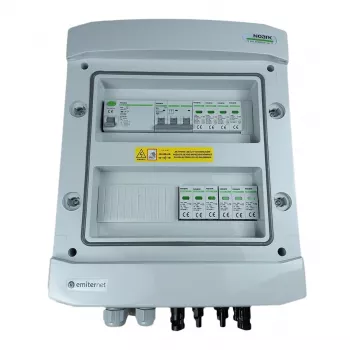 EMITER EM-1102N_DCAC PV DC/AC Switchgear Hermetic IP65 with Noark Surge Arresters and RCD