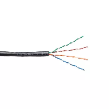 EMITER EmiterNet Outdoor UTP Cat5e Cable PVC+PE Solid Copper 4x2x0.5mm Black