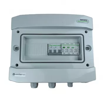 EMITER EM-50N_AC Pievienojamā sadales kārba AC hermētiska IP65 ar Noark 1+2 tipa pārsprieguma aizsardzību, 40A 3-fāžu