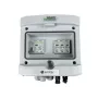 EMITER Switchgear Attached DCAC Hermetic IP65 EMITTER ar Noark 1000V Type 1+2 DC pārsprieguma aizsardzību, 1 x PV virkne, 1 x MPPT // un AC Noark Type 1+2, 10A 1-fāze