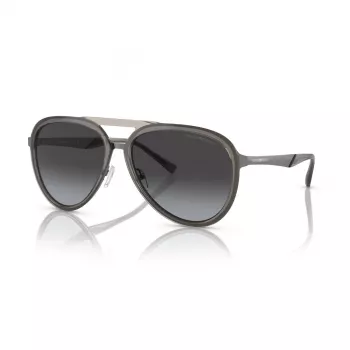 EMPORIO ARMANI EA2145-33578G Saulesbrilles Vīriešiem Metāla Rāmis Matēts Melns Pelēks Gradienta Lēcas 59mm