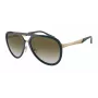 EMPORIO ARMANI EA2145-33598E Vīriešu kvadrātveida saulesbrilles Matēti melnas tumši pelēkas 59mm