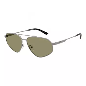 EMPORIO ARMANI EA2156-30032A Vīriešu Saulesbrilles - Matēts Melns Rāmis, Pelēka Gradienta Lēca, 59mm