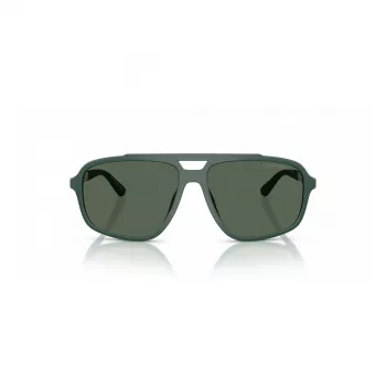 EMPORIO ARMANI EA4236U619071 Vīriešu saulesbrilles – matēti melns pilotskvadrātveida rāmis, tumši pelēkas lēcas, 59 mm