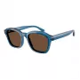 EMPORIO ARMANI EA4245U624787 Vīriešu Saulesbrilles Matēti Melnas Tumši Pelēkas 54mm