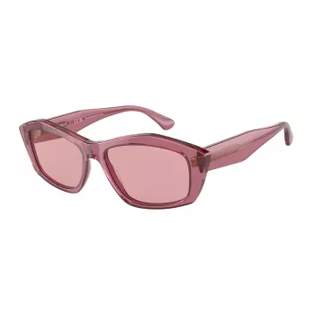 EMPORIO ARMANI Sieviešu kaķacs formas saulesbrilles EA4187-554484 Caurspīdīgi Pelēkas Gradienta Lēcas 55/16/140 mm