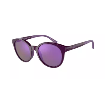 EMPORIO ARMANI Sieviešu saulesbrilles EA4185-51154V Caurspīdīgi pelēks rāmis Pelēkas gradienta lēcas 47/18/125 mm
