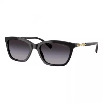 EMPORIO ARMANI Sieviešu saulesbrilles EA4238F50178G - Melns acetāta rāmis, pelēki gradienta stikli 54mm