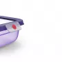 EMSA ONECLICK svaiga ēdiena uzglabāšanas trauks 2,3 L, taisnstūrveida, violeta vāciņa, hermētisks, pret noplūdēm, bez BPA, mikroviļņu krāsnī un trauku mazgājamā mašīnā izmantojams 3110601760